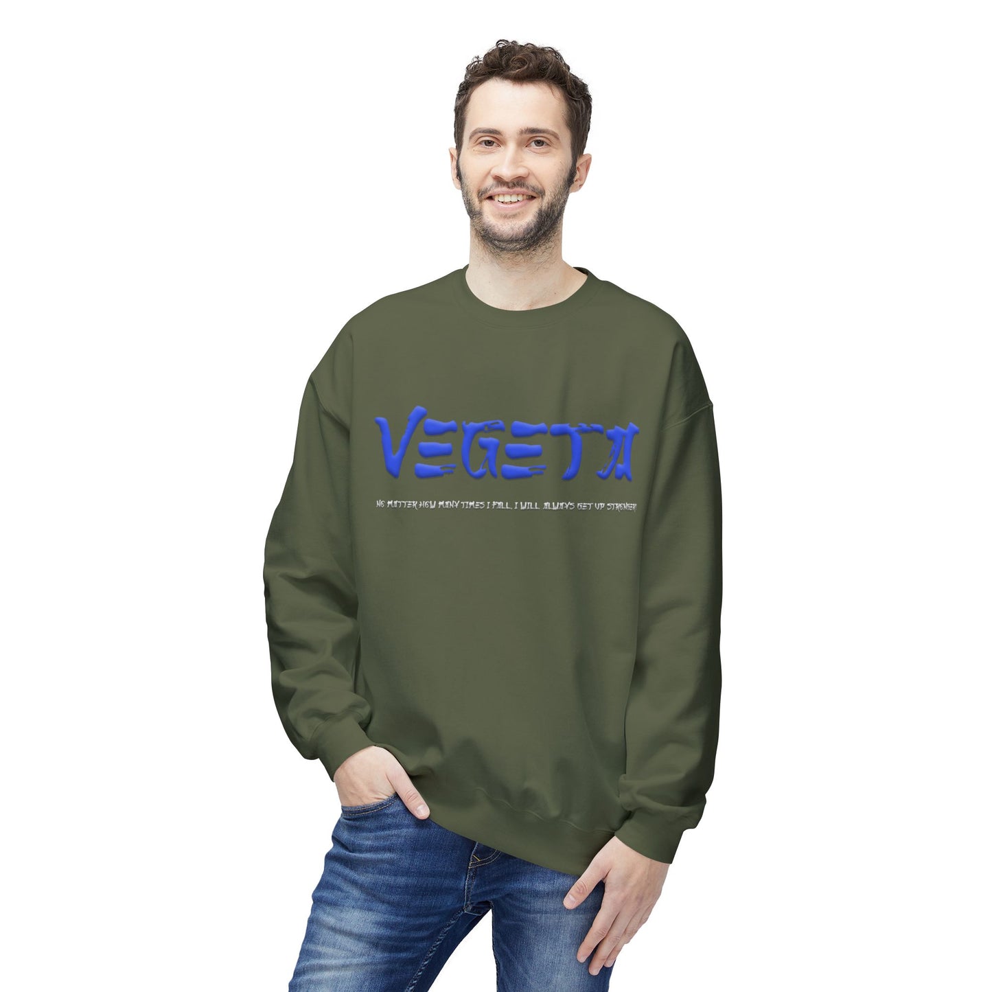 Unisex Midweight Softstyle Fleece Crewneck Sweatshirt - Vegeta