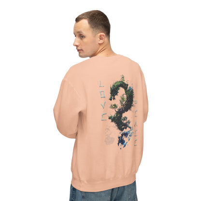 Unisex Lightweight Crewneck Sweatshirt - Dragon