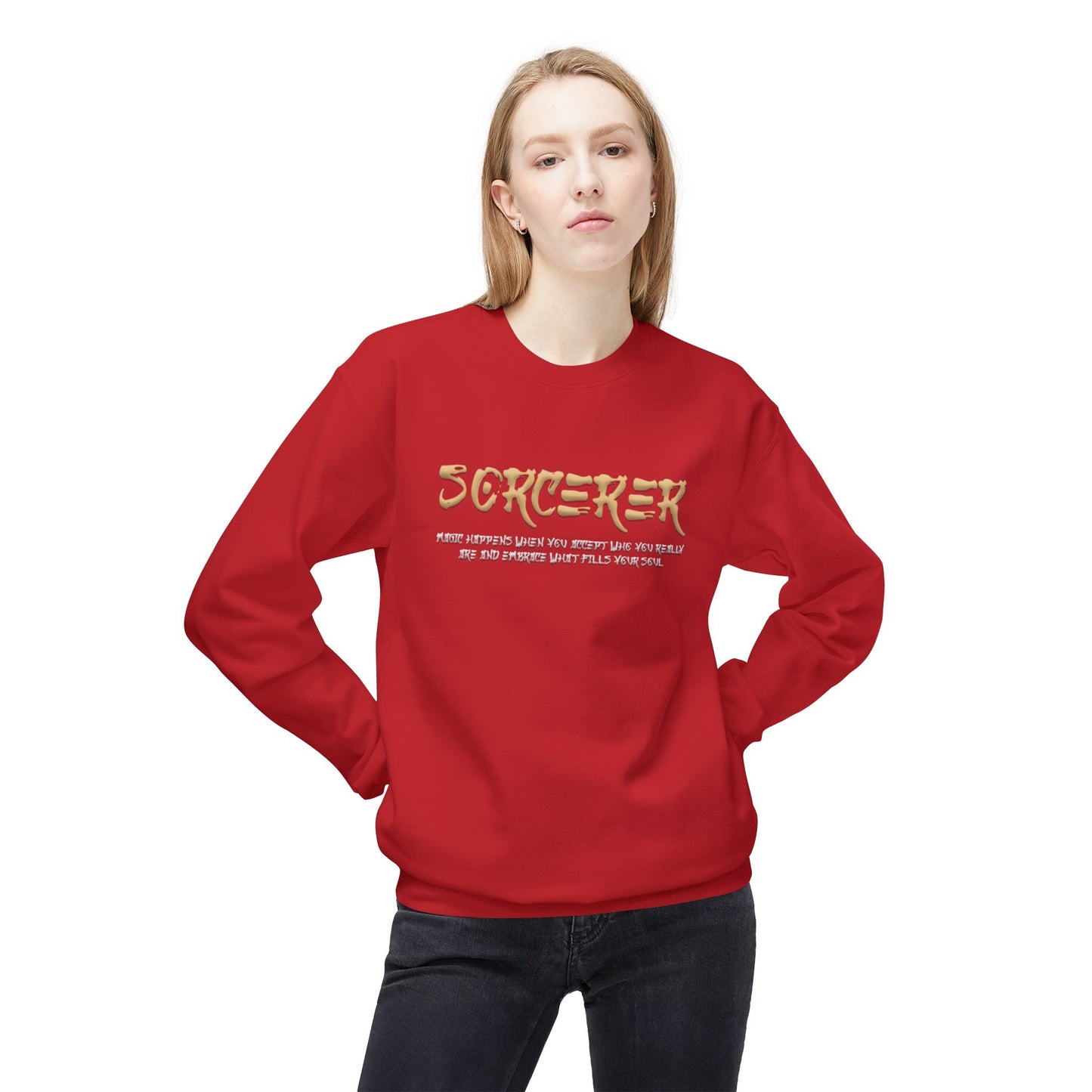 Unisex Midweight Softstyle Fleece Crewneck Sweatshirt - Sorcerer