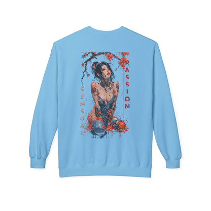 Unisex Midweight Softstyle Fleece Crewneck Sweatshirt - Women