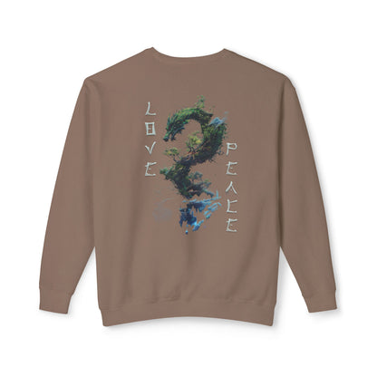 Unisex Lightweight Crewneck Sweatshirt - Dragon