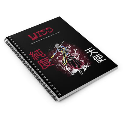 Spiral Notebook - Ruled Line - Wiss Black