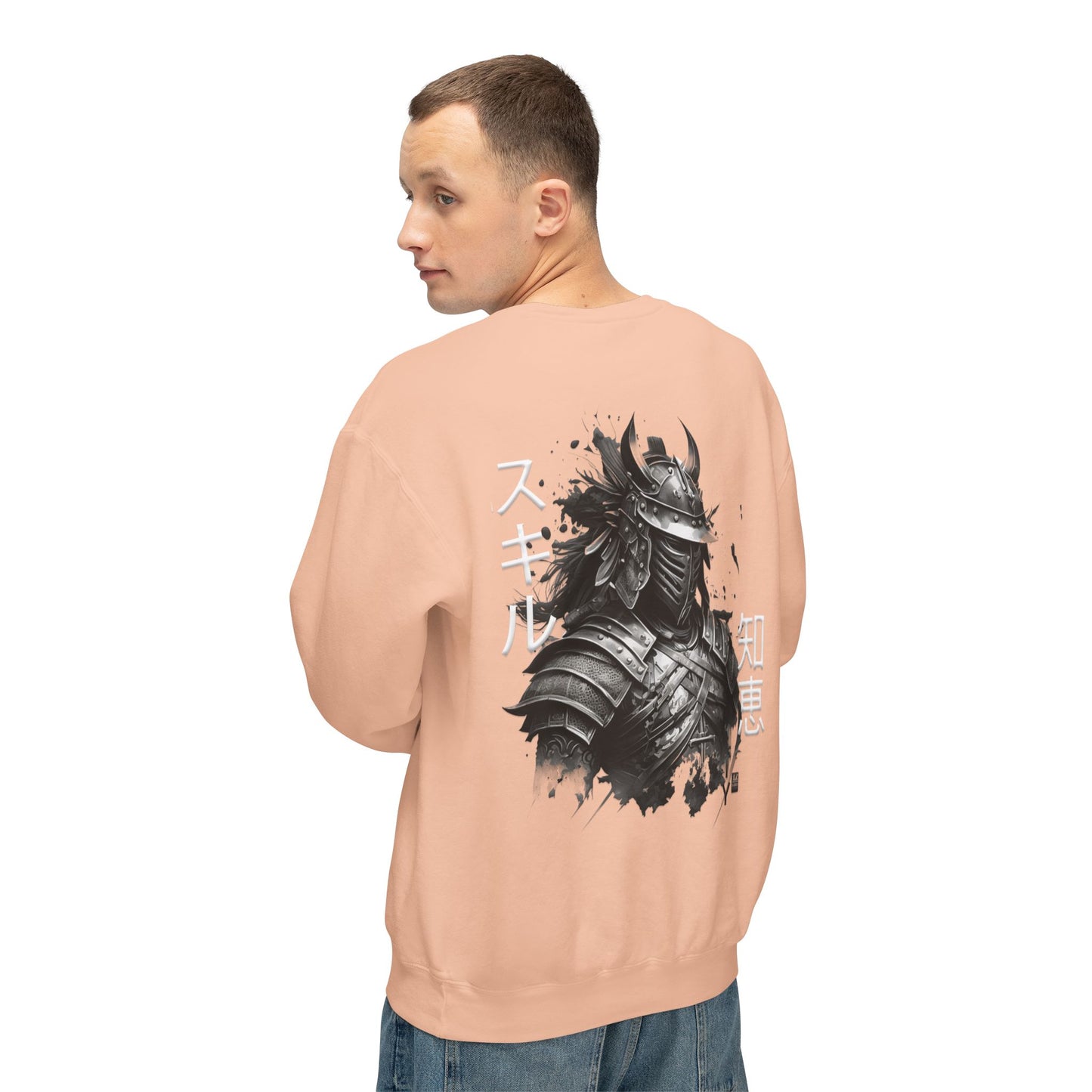 Unisex Lightweight Crewneck Sweatshirt - Samurai Jap