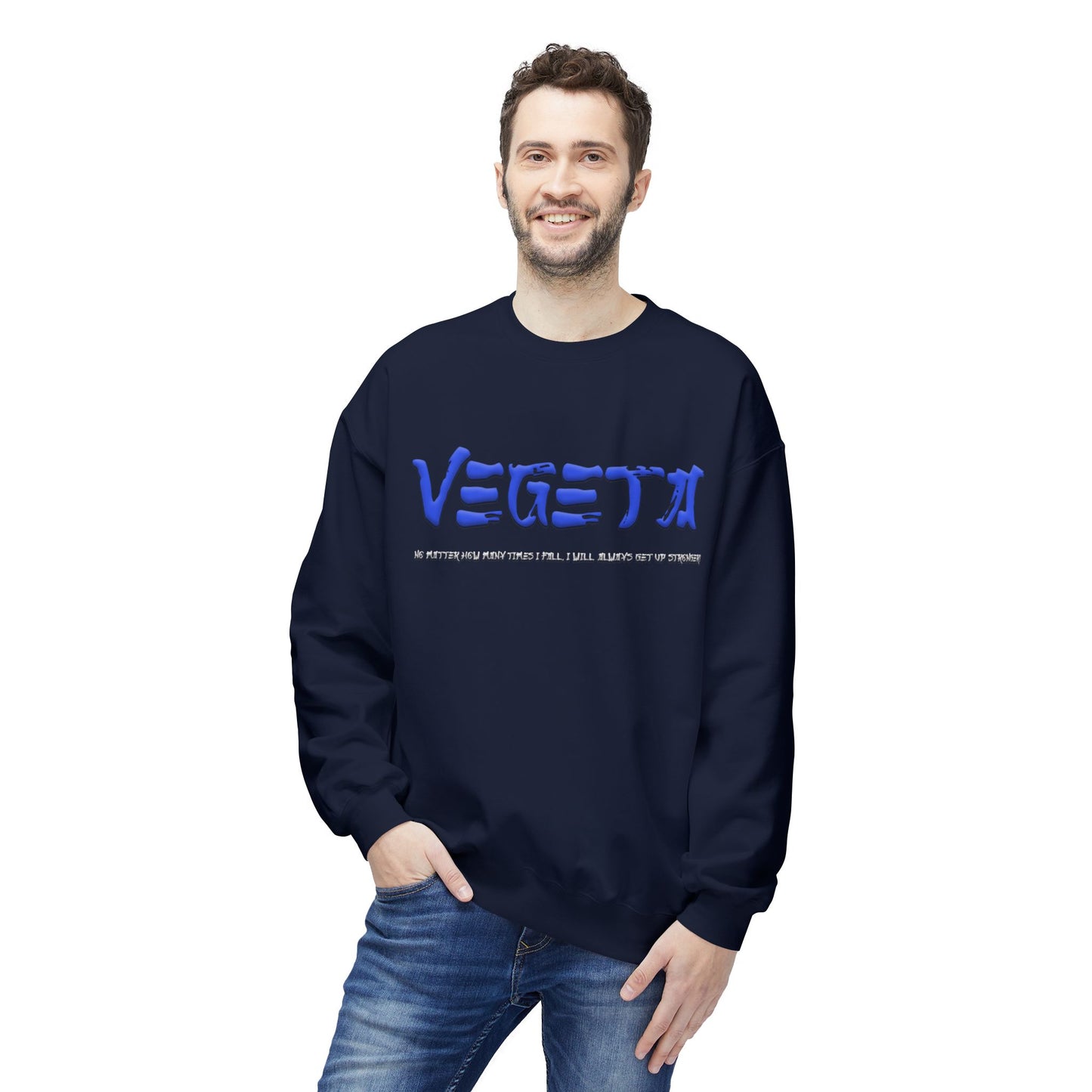 Unisex Midweight Softstyle Fleece Crewneck Sweatshirt - Vegeta