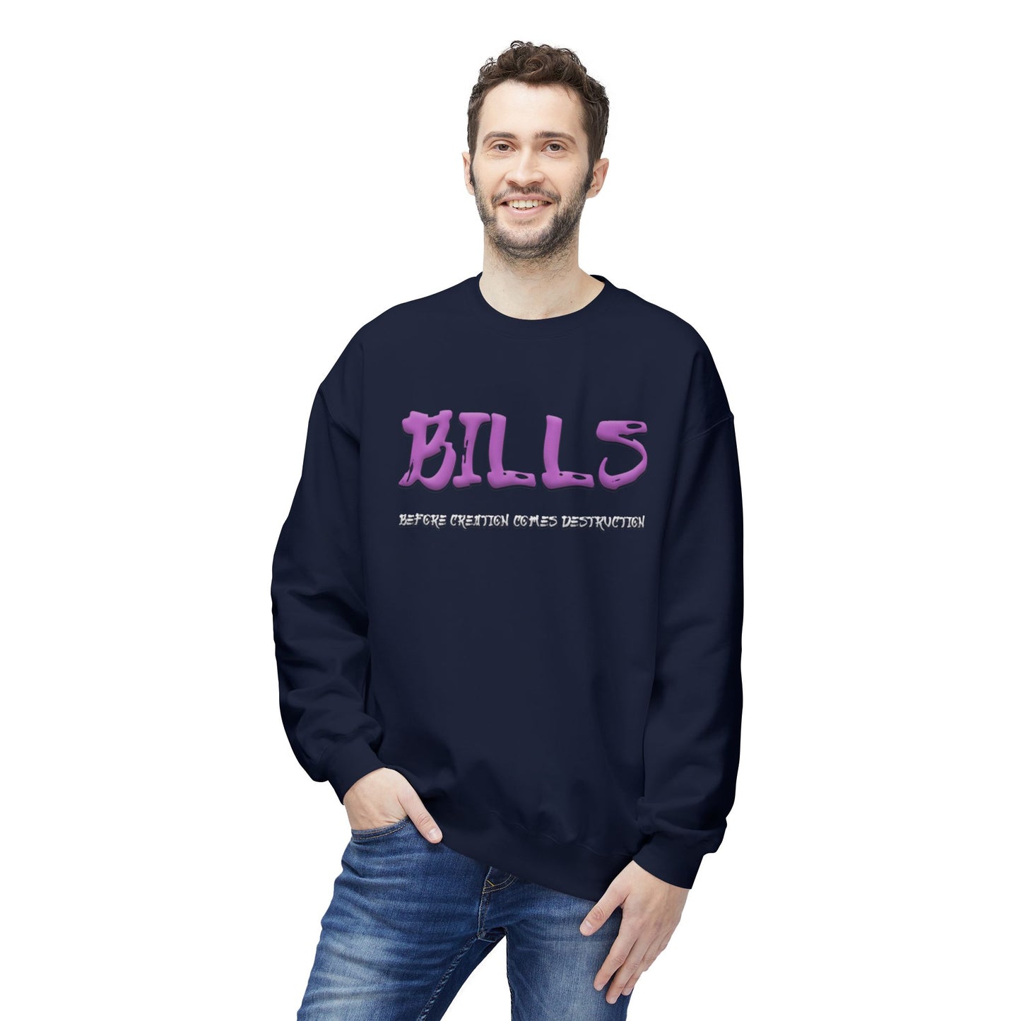 Unisex Midweight Softstyle Fleece Crewneck Sweatshirt - Bills