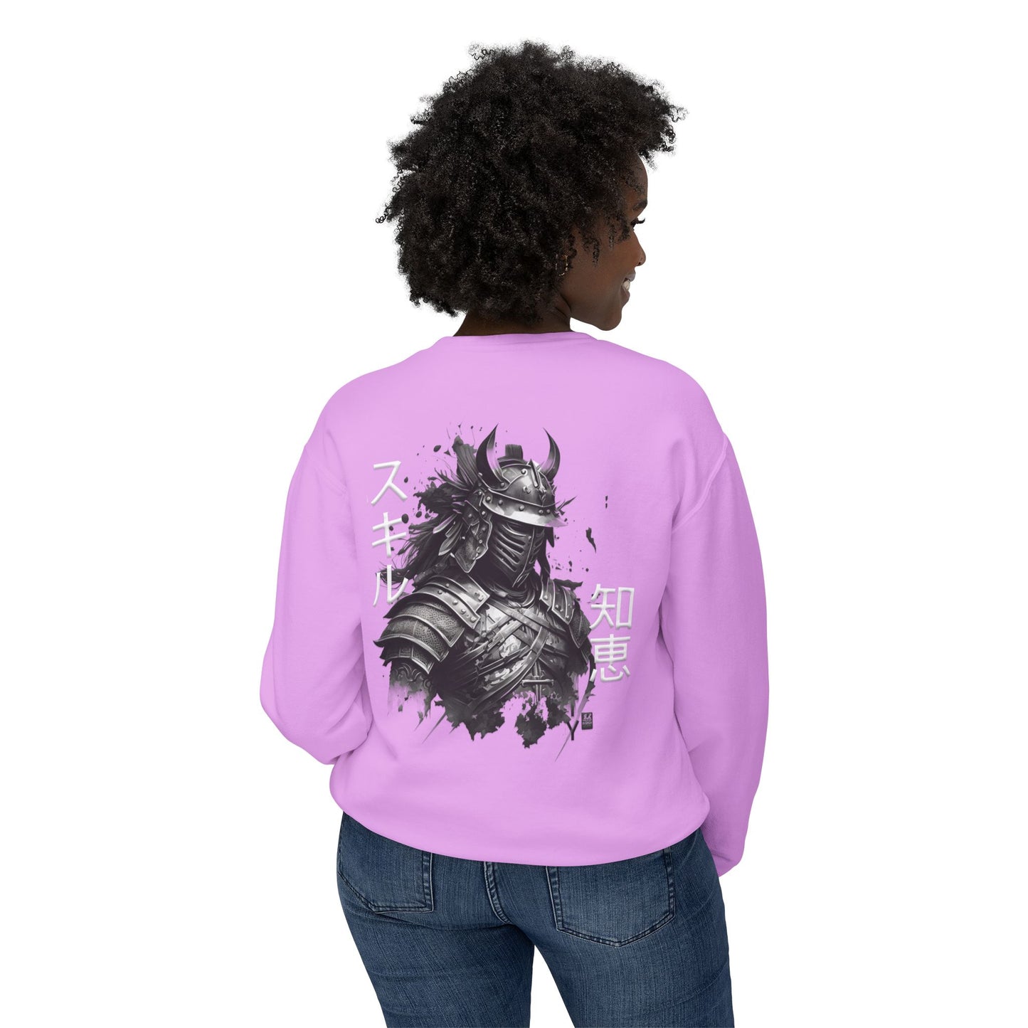 Unisex Lightweight Crewneck Sweatshirt - Samurai Jap