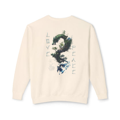 Unisex Lightweight Crewneck Sweatshirt - Dragon