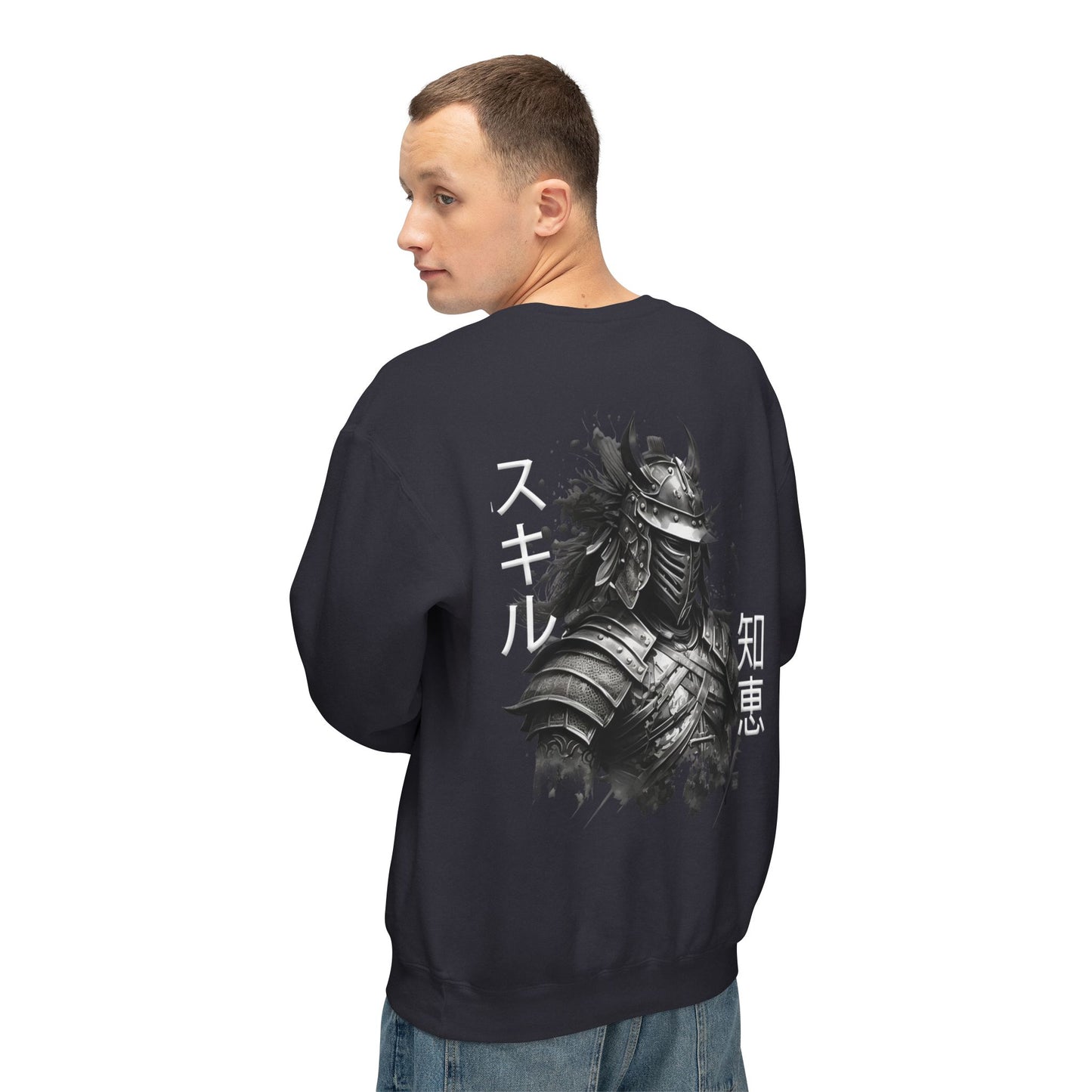 Unisex Lightweight Crewneck Sweatshirt - Samurai Jap