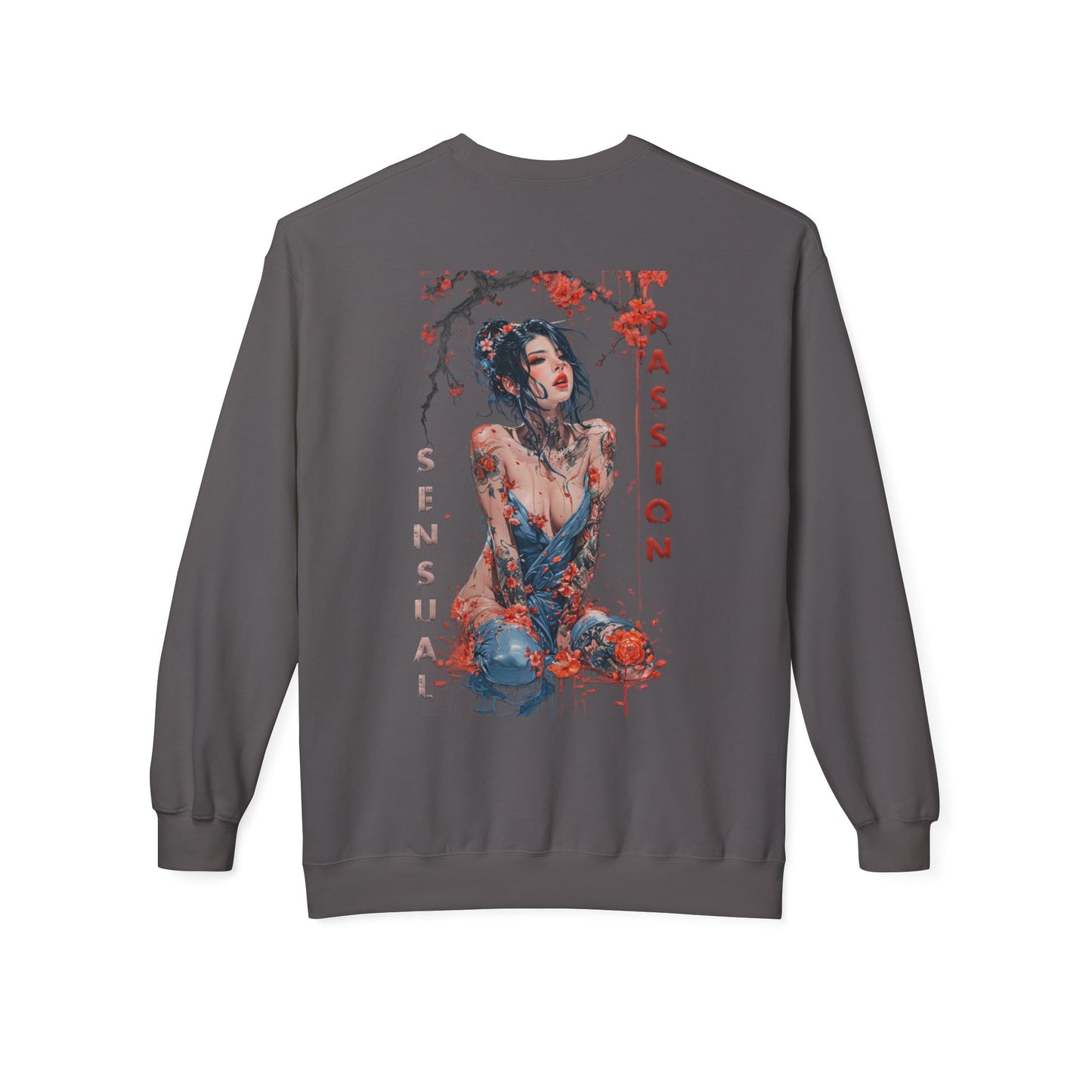 Unisex Midweight Softstyle Fleece Crewneck Sweatshirt - Women