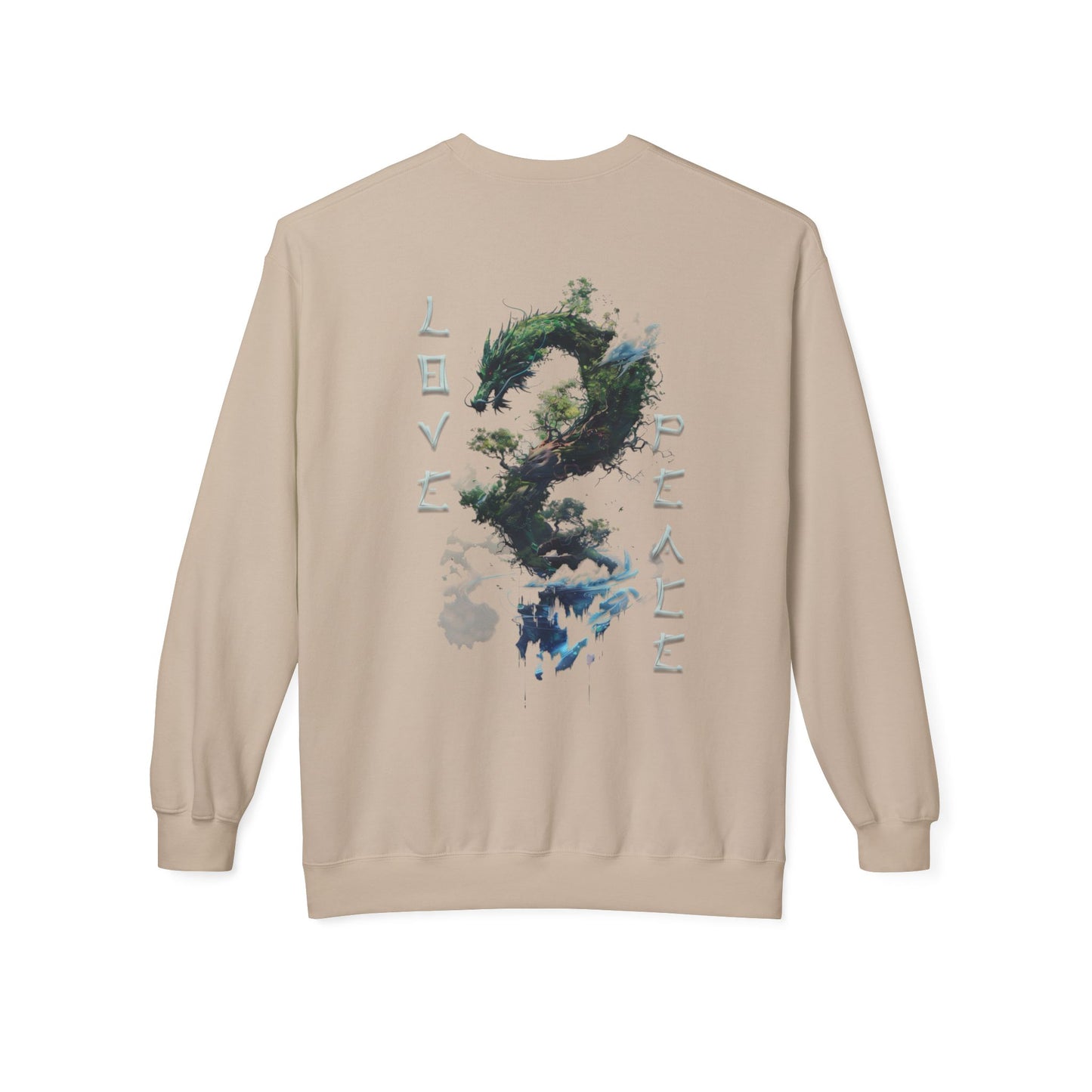 Unisex Midweight Softstyle Fleece Crewneck Sweatshirt - Dragon