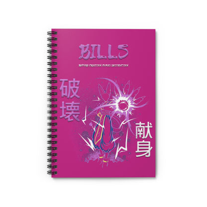 Spiral Notebook - Ruled Line - Bills Rose