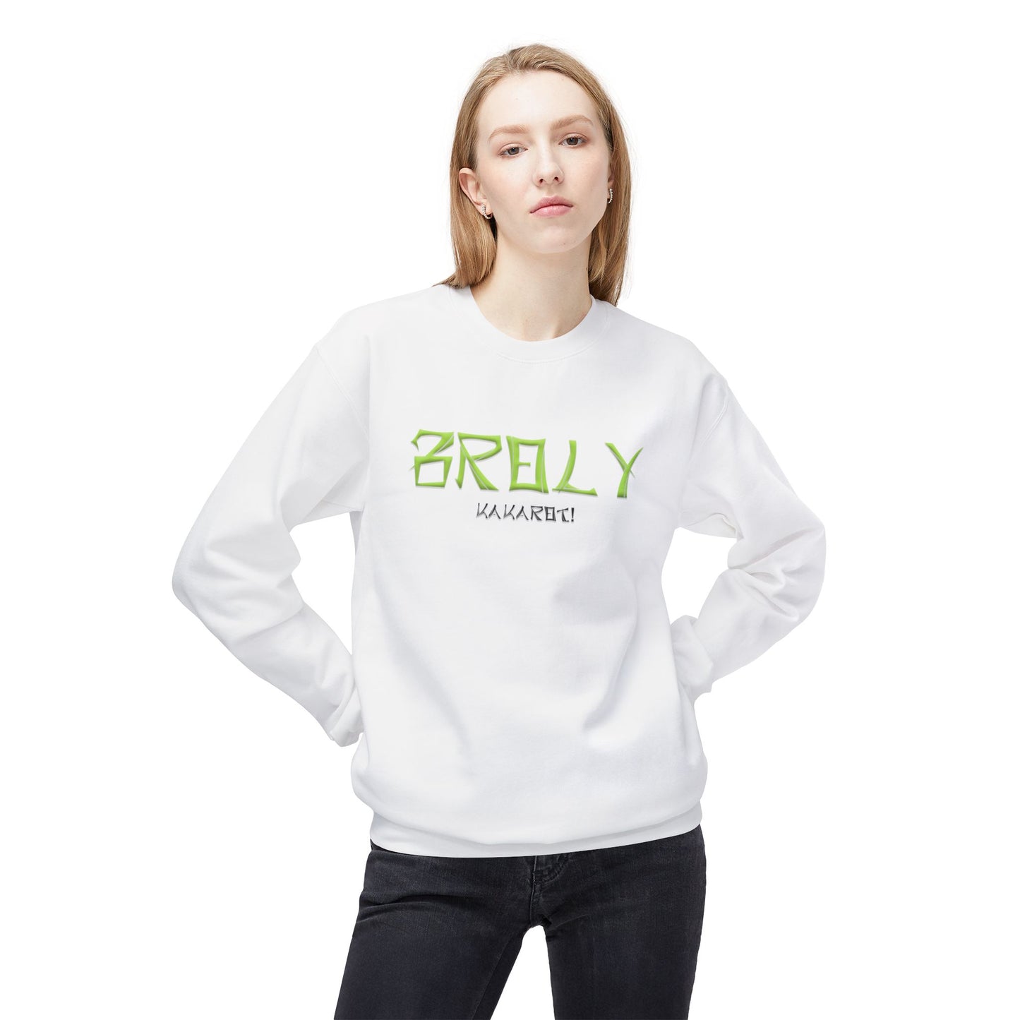 Unisex Midweight Softstyle Fleece Crewneck Sweatshirt - Broly