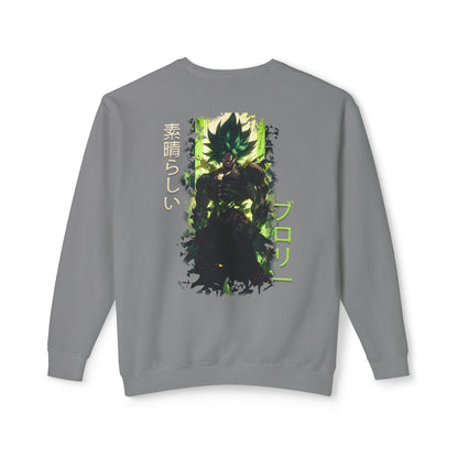 Unisex Lightweight Crewneck Sweatshirt - Broly