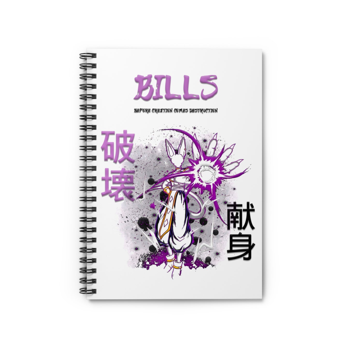Spiral Notebook - Ruled Line - Bills