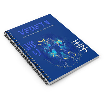 Spiral Notebook - Ruled Line - Vegeta Blue