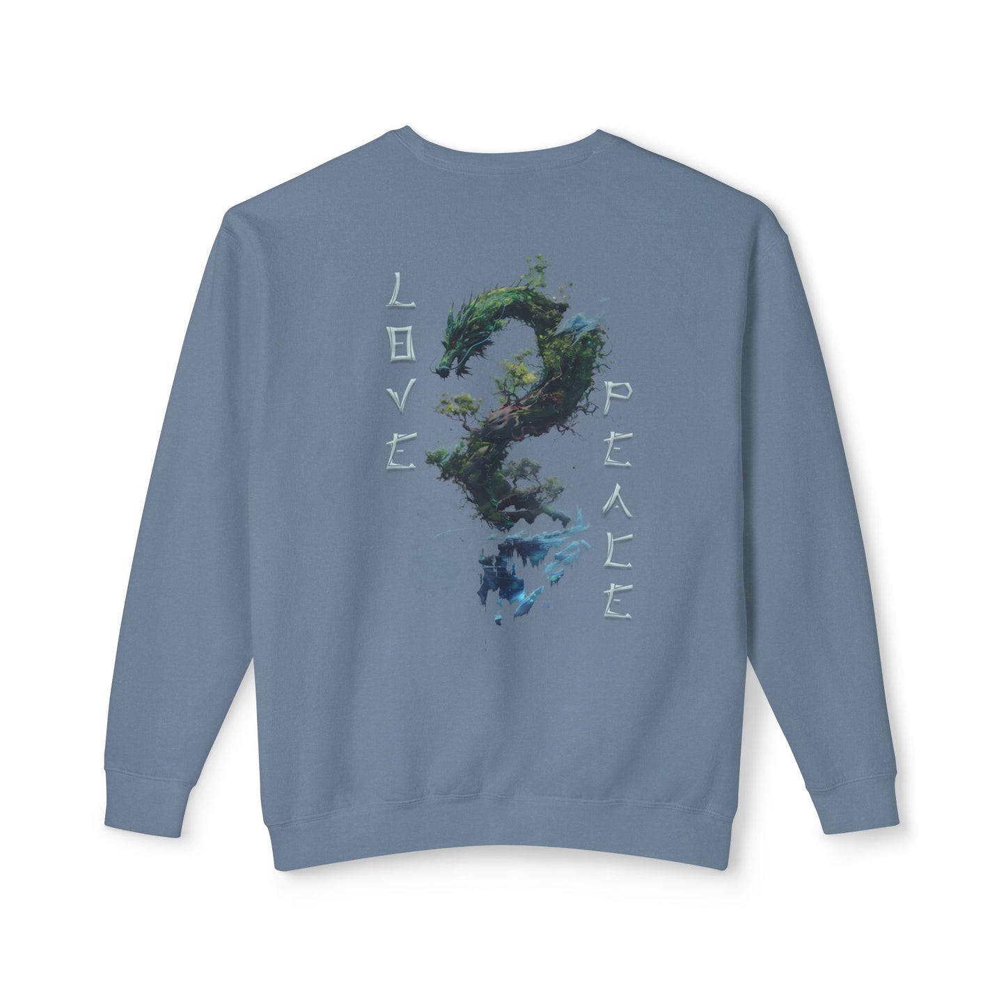 Unisex Lightweight Crewneck Sweatshirt - Dragon
