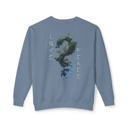 Unisex Lightweight Crewneck Sweatshirt - Dragon