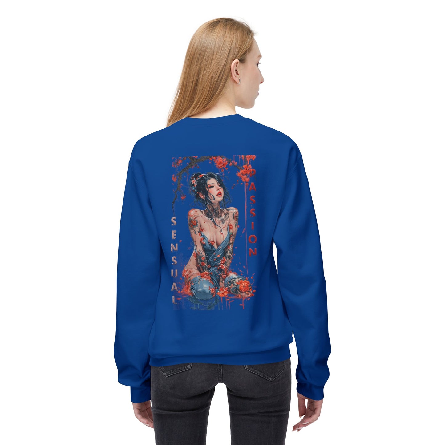 Unisex Midweight Softstyle Fleece Crewneck Sweatshirt - Women