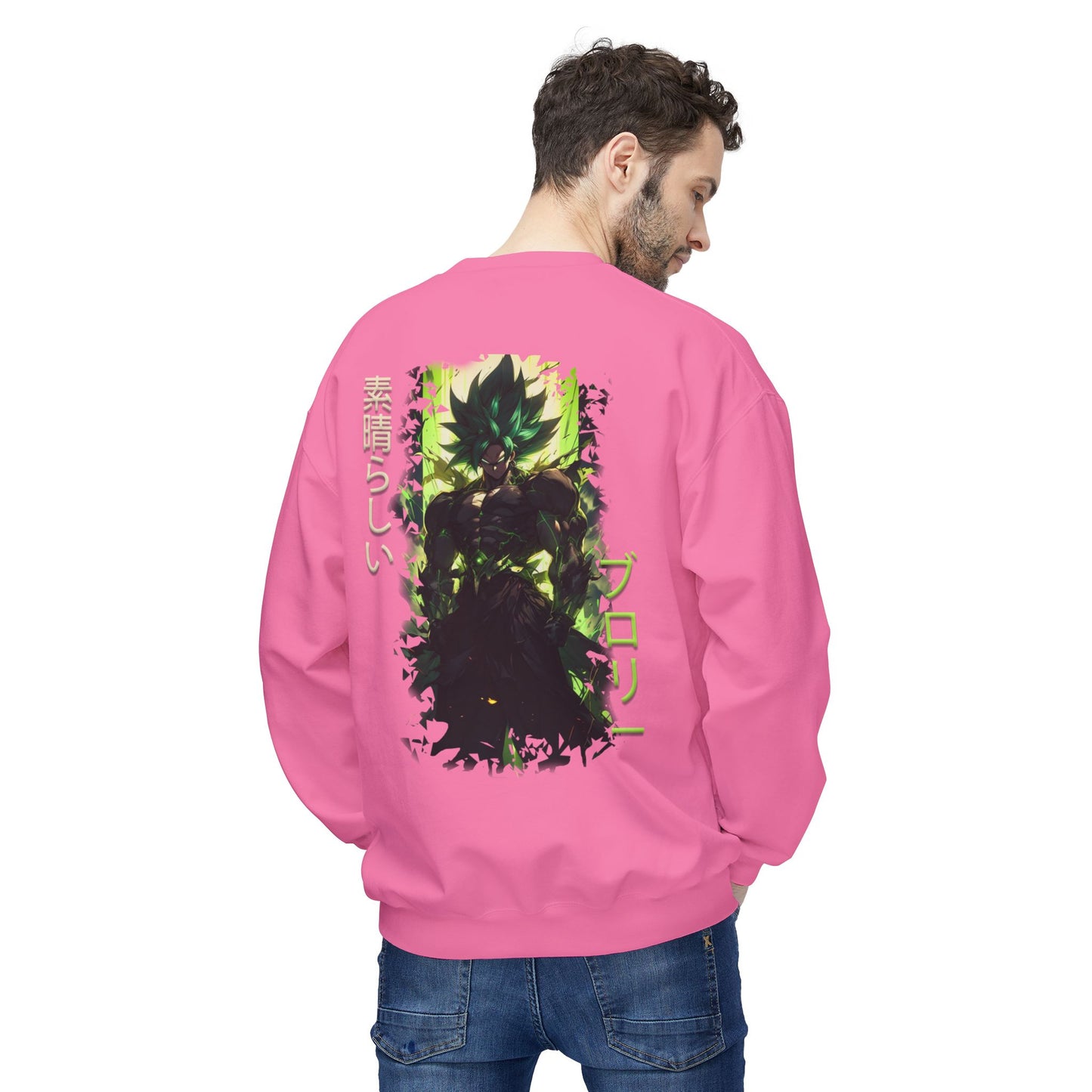 Unisex Midweight Softstyle Fleece Crewneck Sweatshirt - Broly