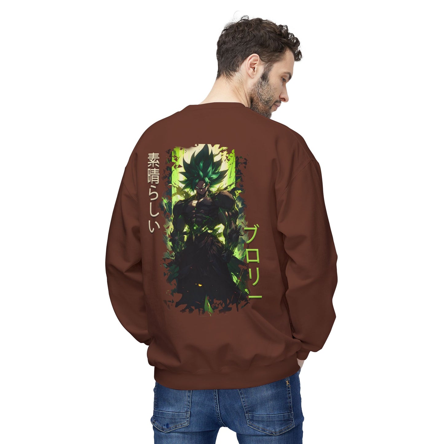 Unisex Midweight Softstyle Fleece Crewneck Sweatshirt - Broly