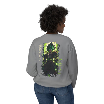 Unisex Lightweight Crewneck Sweatshirt - Broly