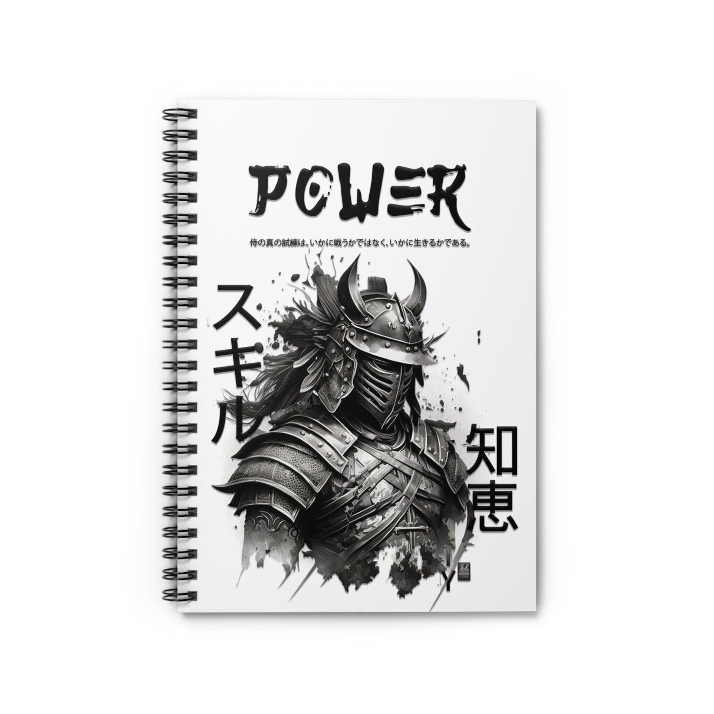 Spiral Notebook - Ruled Line - Samurai Jap