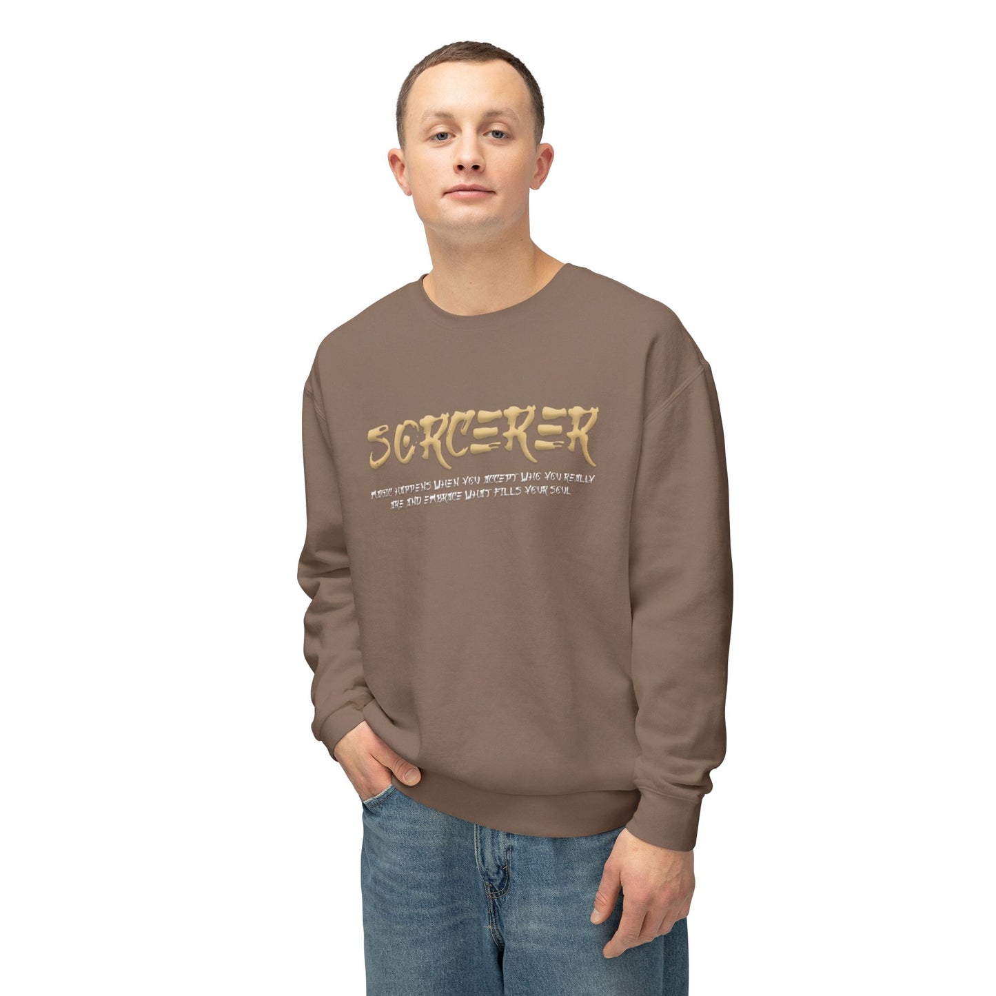 Unisex Lightweight Crewneck Sweatshirt - Sorcerer