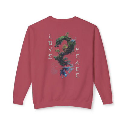 Unisex Lightweight Crewneck Sweatshirt - Dragon