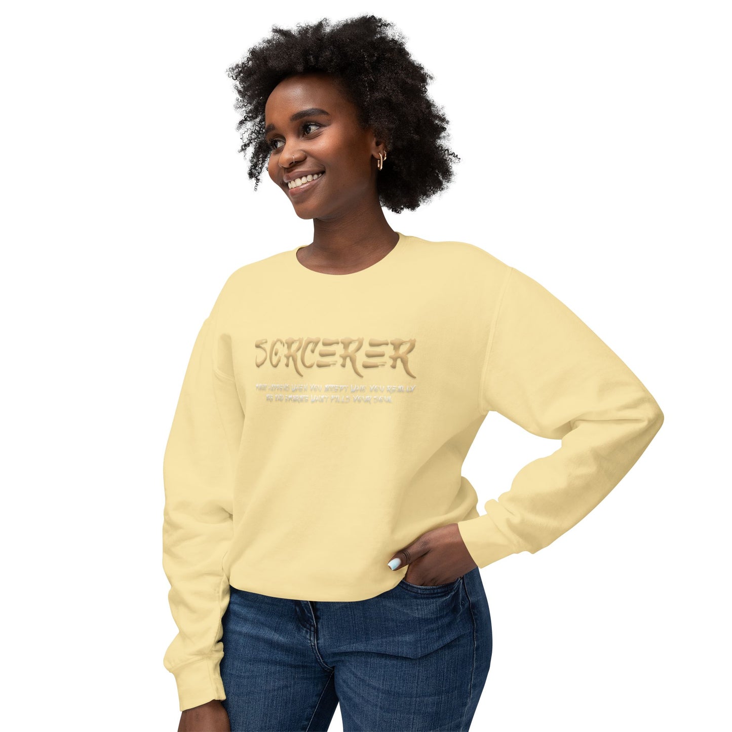 Unisex Lightweight Crewneck Sweatshirt - Sorcerer