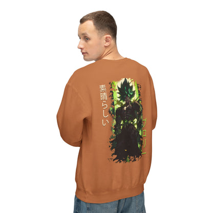 Unisex Lightweight Crewneck Sweatshirt - Broly