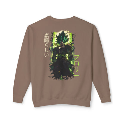 Unisex Lightweight Crewneck Sweatshirt - Broly
