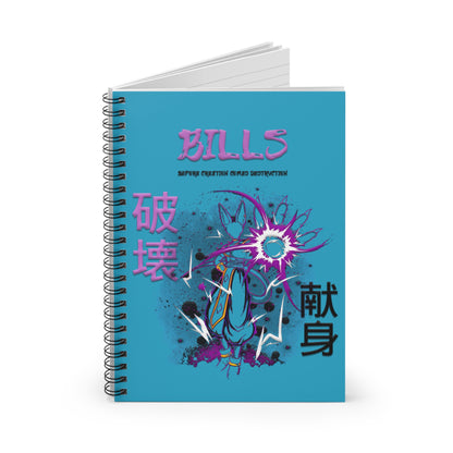 Spiral Notebook - Ruled Line Bills Turquoise