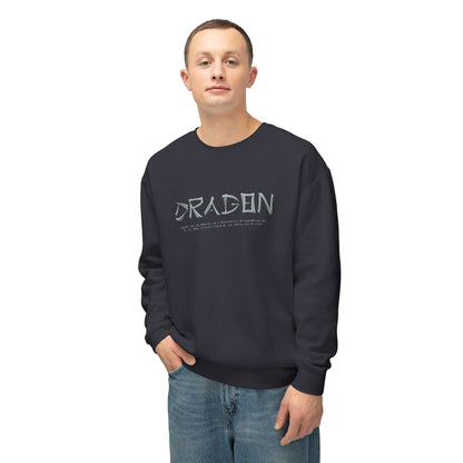 Unisex Lightweight Crewneck Sweatshirt - Dragon