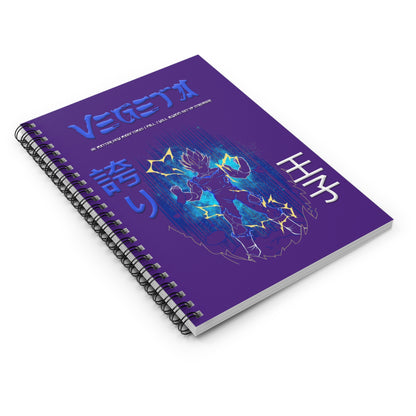 Spiral Notebook - Ruled Line - Vegeta Purple