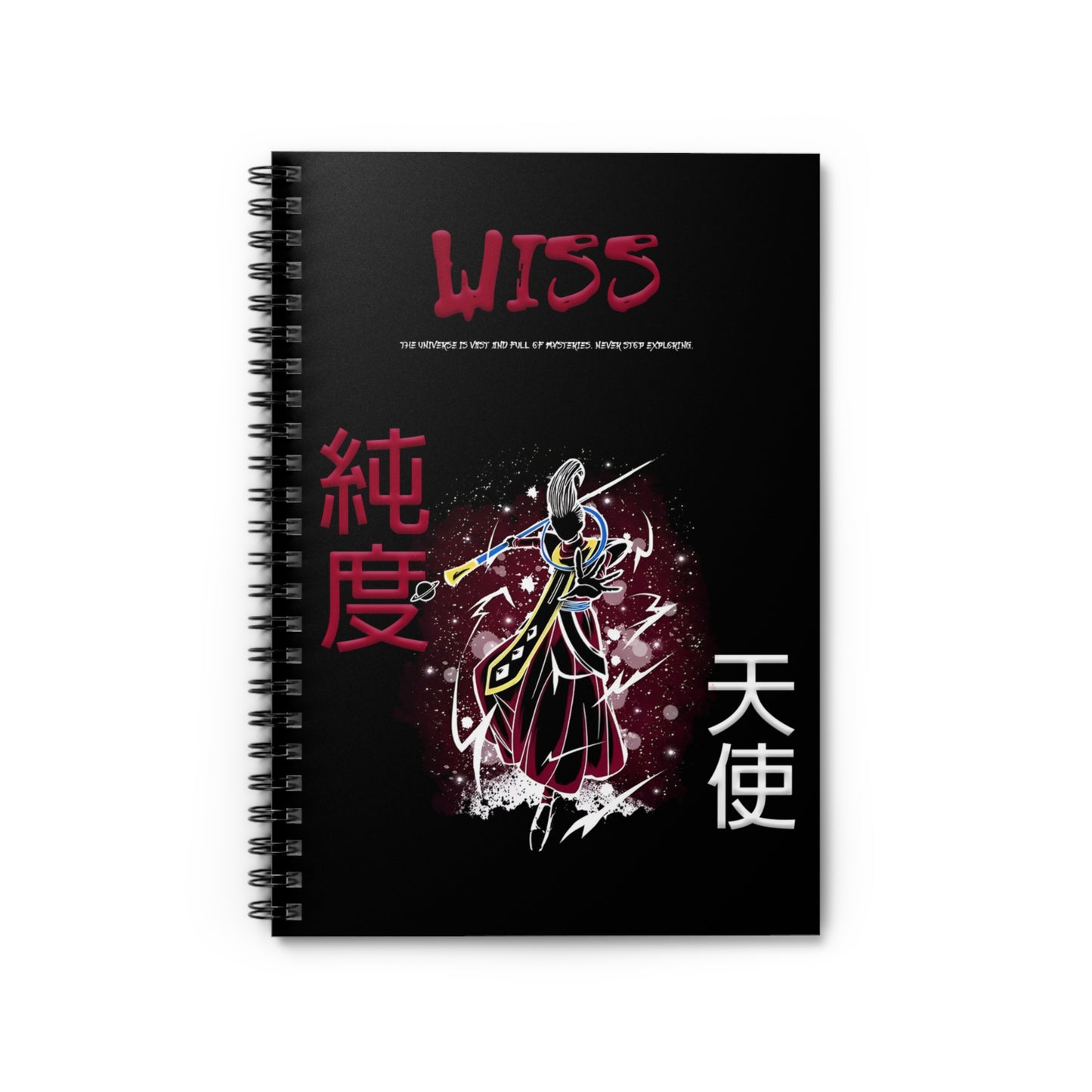 Spiral Notebook - Ruled Line - Wiss Black