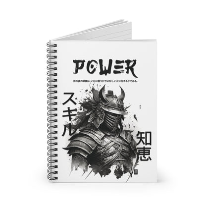 Spiral Notebook - Ruled Line - Samurai Jap