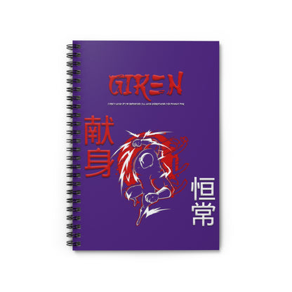 Spiral Notebook - Ruled Line - Giren Purple