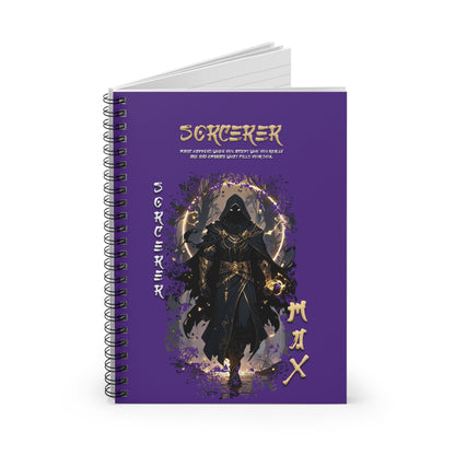 Spiral Notebook - Ruled Line - Sorcerer Purple