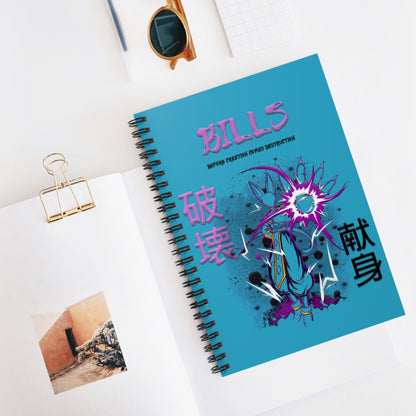 Spiral Notebook - Ruled Line Bills Turquoise