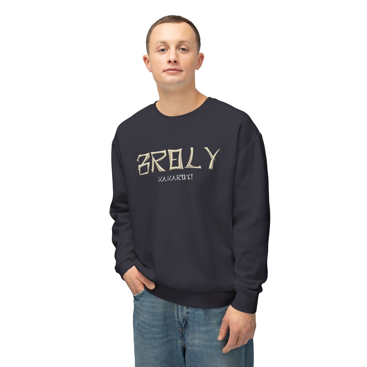 Unisex Lightweight Crewneck Sweatshirt - Broly