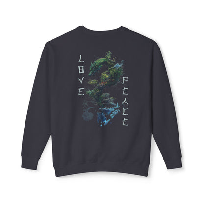Unisex Lightweight Crewneck Sweatshirt - Dragon