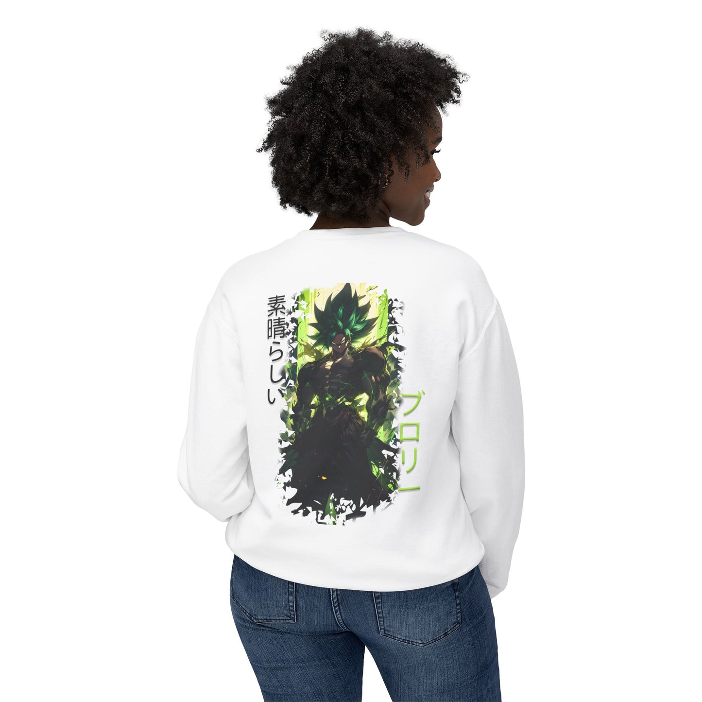 Unisex Lightweight Crewneck Sweatshirt - Broly