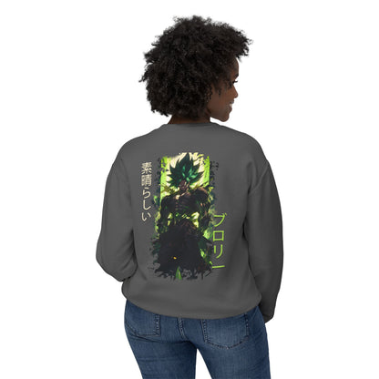 Unisex Lightweight Crewneck Sweatshirt - Broly