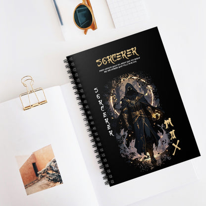 Spiral Notebook - Ruled Line - Sorcerer Black