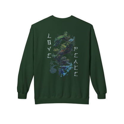 Unisex Midweight Softstyle Fleece Crewneck Sweatshirt - Dragon