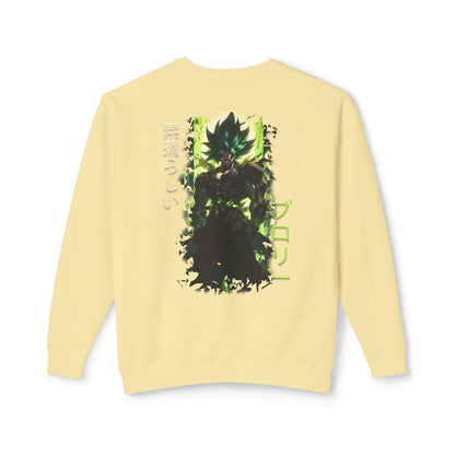 Unisex Lightweight Crewneck Sweatshirt - Broly