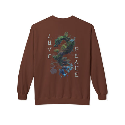 Unisex Midweight Softstyle Fleece Crewneck Sweatshirt - Dragon