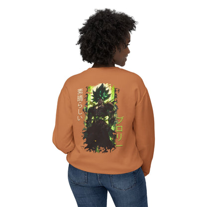 Unisex Lightweight Crewneck Sweatshirt - Broly
