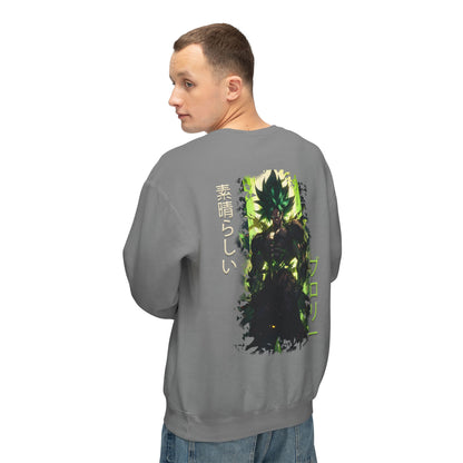Unisex Lightweight Crewneck Sweatshirt - Broly