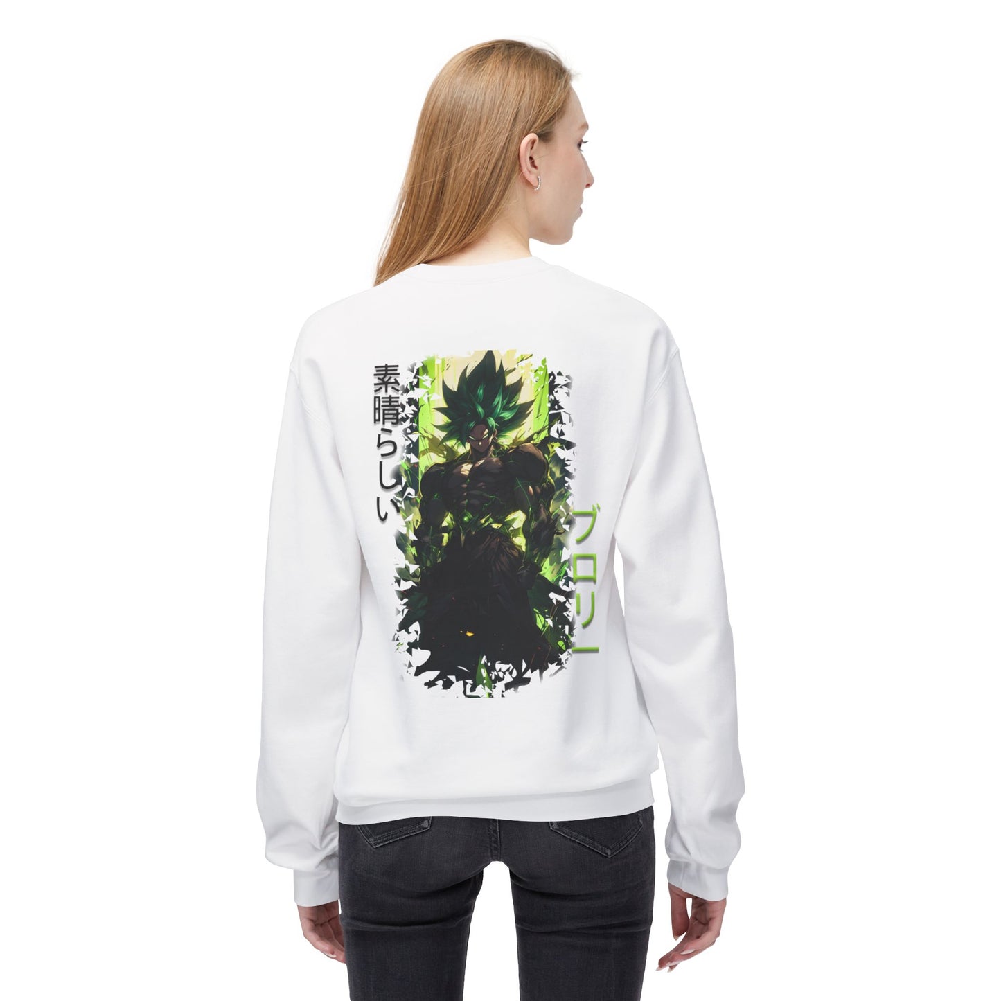 Unisex Midweight Softstyle Fleece Crewneck Sweatshirt - Broly